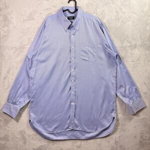 Turnbull & Asser Men's Dress Shirt XL?*READ Blue Button Down Shirt Quiet Luxury